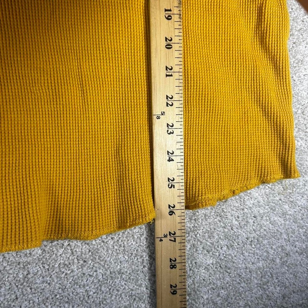 Y2K old navy yellow and navy blue skater long sleeve thermal shirt Size XL - Picture 4 of 5